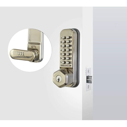 Codelocks 0255 SS KEY mechanical mortice latch
