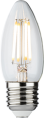 230V 4W LED ES Clear Candle Filament Lamp - Dimmable, 2700K