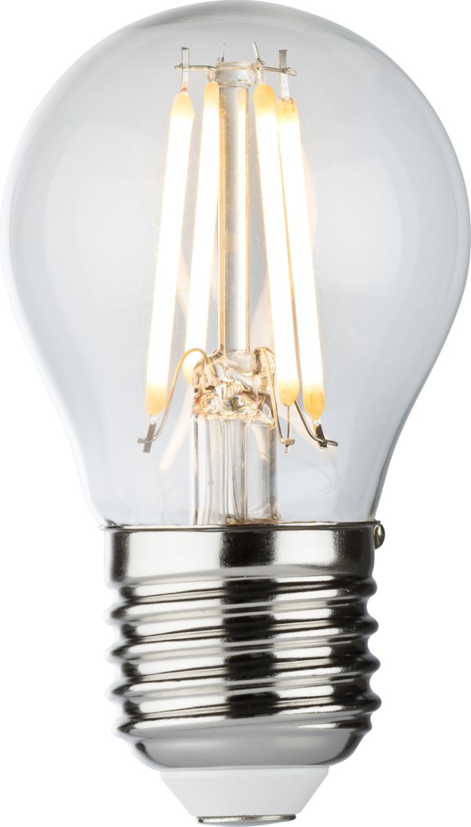 ML Accessories 230V 4W LED ES Clear Golf Ball Filament Lamp - Warm White