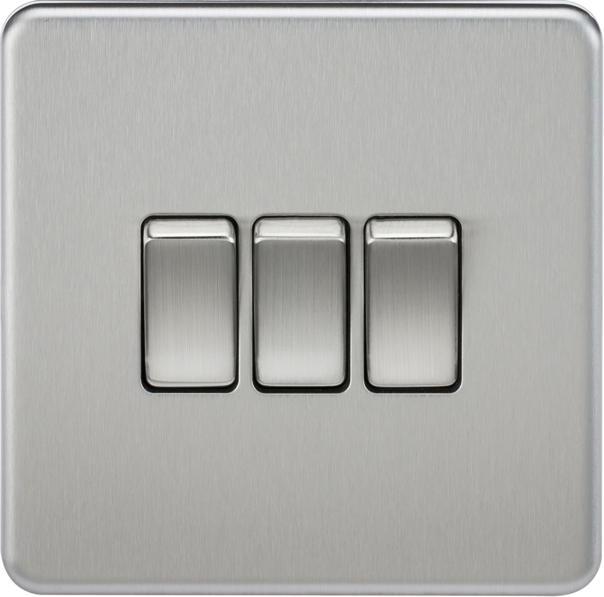 10AX 3G 2-way Switch - Brushed Chrome