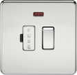 13A Switched Fused Spur Unit - Polished Chrome