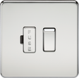 13A Switched Fused Spur Unit - Polished Chrome