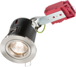 230V 50W Fixed GU10 IC Fire-Rated Downlight in Brushed Chrome
