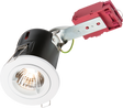 230V 50W Fixed GU10 IC Fire-Rated Downlight in White