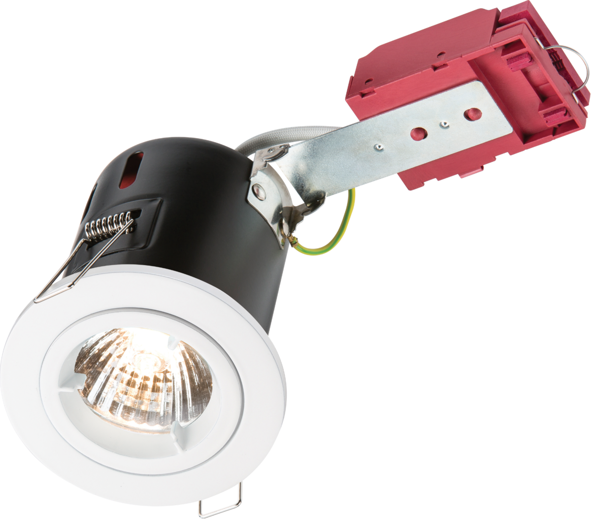 230V 50W Fixed GU10 IC Fire-Rated Downlight in White