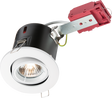 230V IP20 50W GU10 IC Fire-Rated Tilt Downlight White