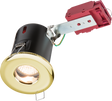230V IP65 GU10 IC Fire-Rated Shower Downlight Brass