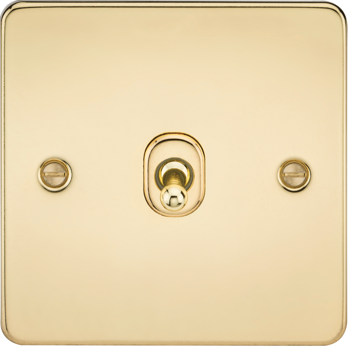 10AX 1G 2-way Toggle Switch - Polished Brass