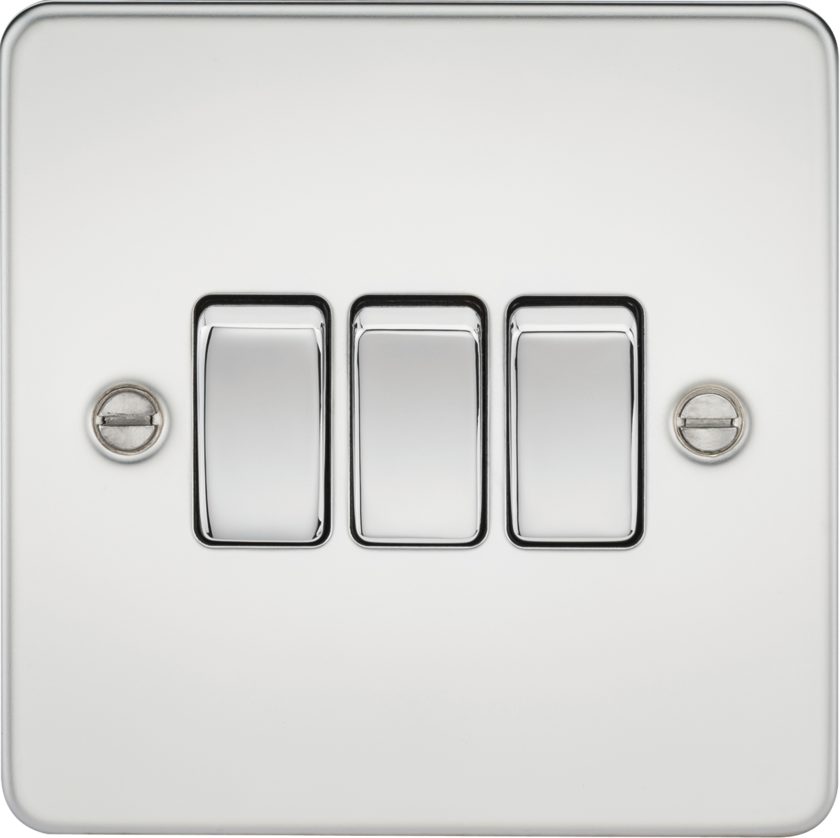 10AX 3G 2-way Switch in Polished Chrome - Ultra-low Profile Design