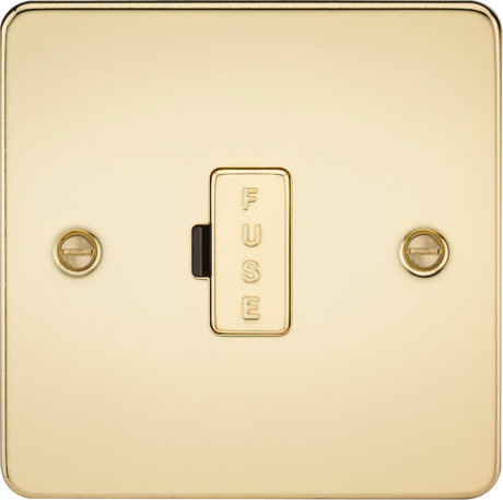 13A Polished Brass Fused Spur Unit