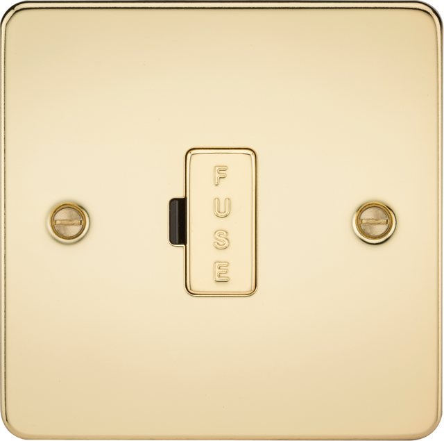 13A Polished Brass Fused Spur Unit