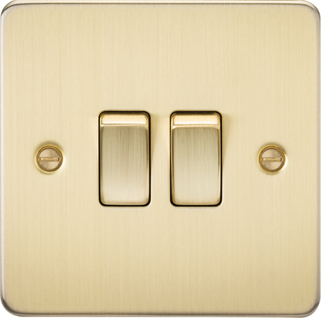 10AX 2G 2-way Switch - Brushed Brass