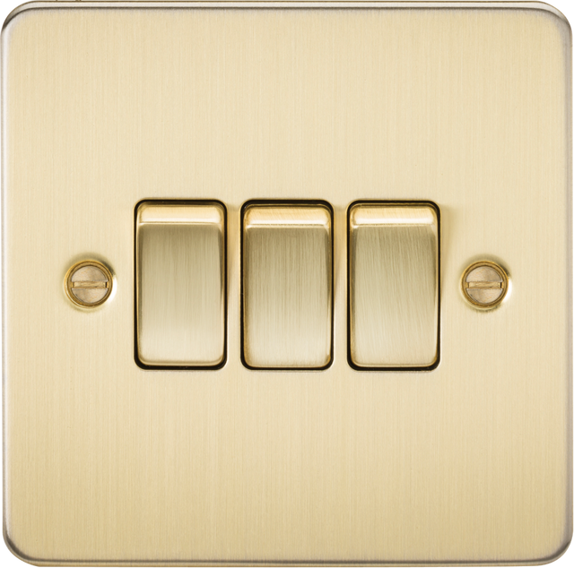 10AX 3G 2-Way Switch - Brushed Brass