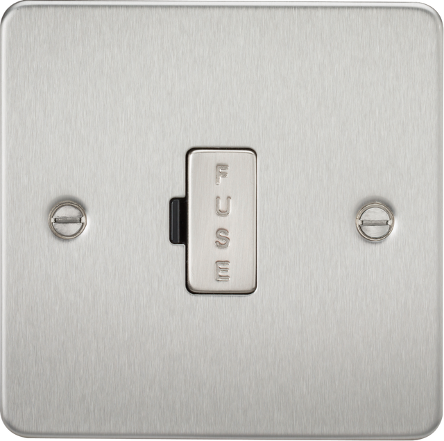13A Fused Spur Unit - Brushed Chrome