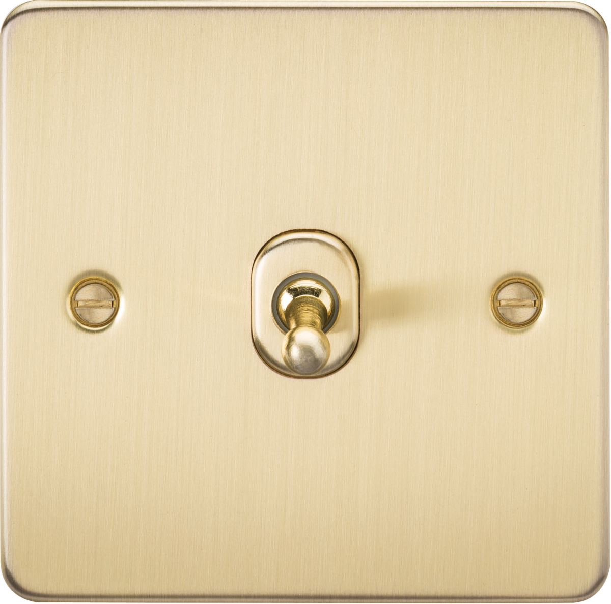 10AX 1G 2-way Toggle Switch - Brushed Brass