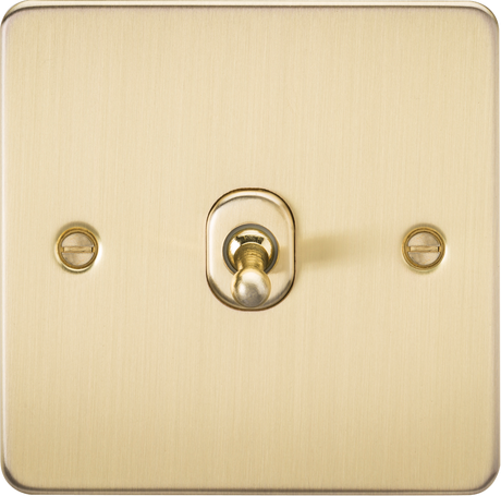 10AX 1G 2-way Toggle Switch - Brushed Brass