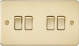 10AX 4G 2-Way Switch - Brushed Brass
