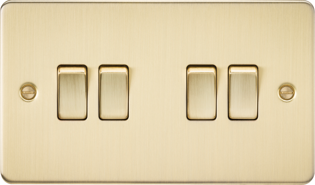 10AX 4G 2-Way Switch - Brushed Brass