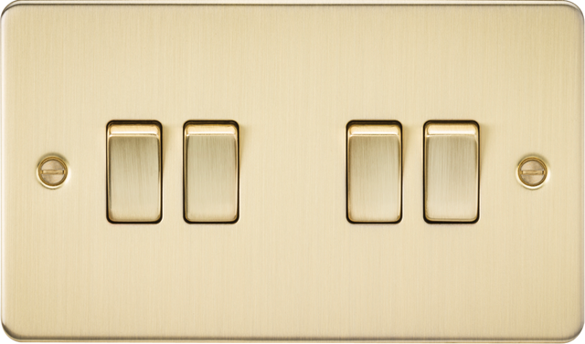 10AX 4G 2-Way Switch - Brushed Brass