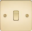 20A 1G DP Switch - Polished Brass - 1200x1190