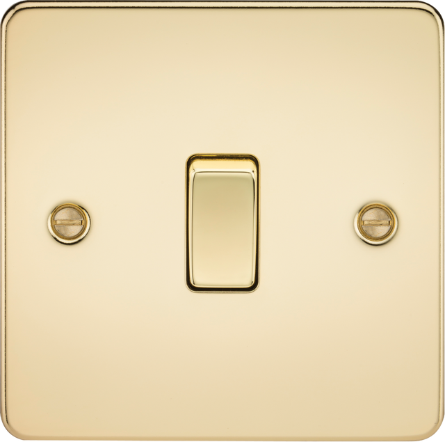 20A 1G DP Switch - Polished Brass - 1200x1190