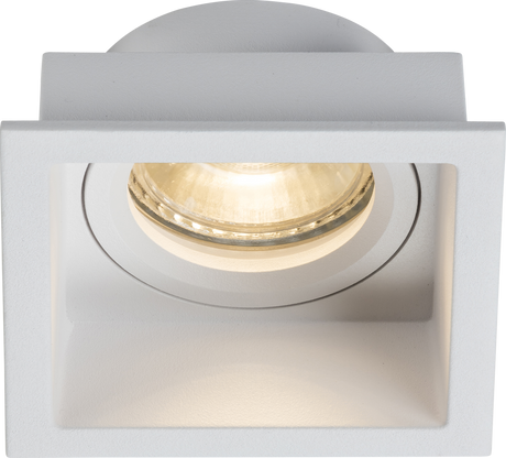 Dipa Single Fixed Square Anti-Glare Downlight White - Knightsbridge