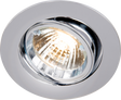 IP20 230V GU10 Chrome Recessed Tilt Twist & Lock Downlight