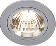 IP20 230V GU10 Chrome Recessed Fixed Twist & Lock Downlight