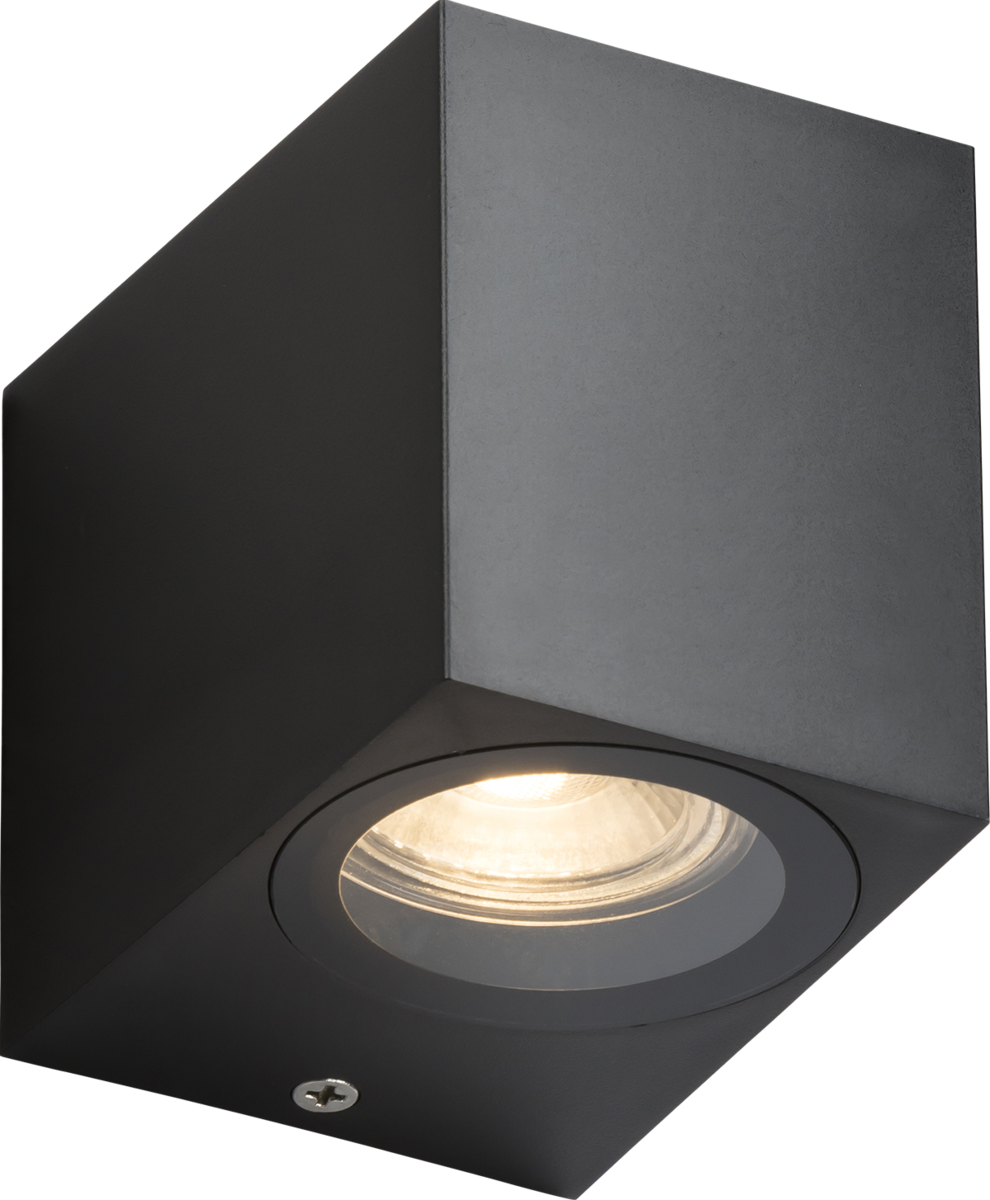 ALANA IP65 GU10 Polycarbonate Single Wall Light - Black