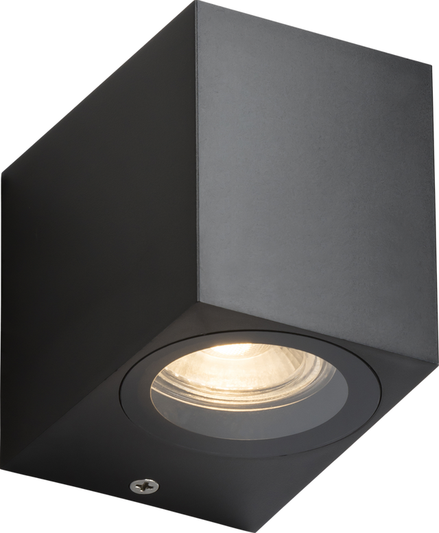 ALANA IP65 GU10 Polycarbonate Single Wall Light - Black