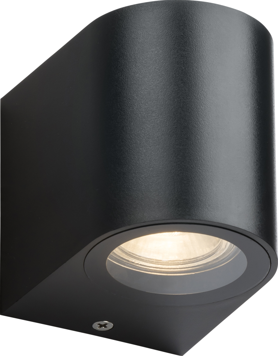 ALANA 230V IP65 GU10 Polycarbonate Single Wall Light - Black