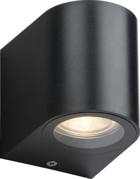 ALANA 230V IP65 GU10 Polycarbonate Single Wall Light - Black
