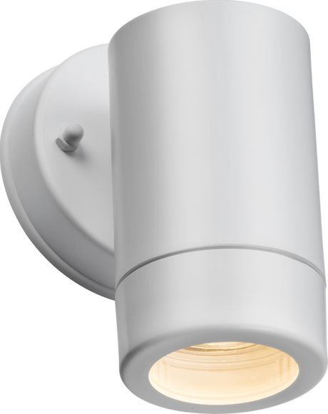 EAMON 230V IP54 GU10 Polycarbonate Single Wall Light - White