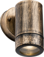 EAMON 230V IP54 GU10 Polycarbonate Single Wall Light - Brushed Brass
