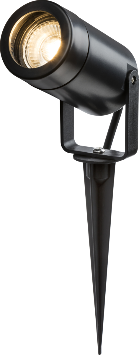 EAMON 230V IP65 GU10 Spike Light in Black - featured view