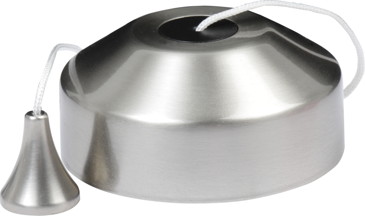 10AX 2-way Pull Cord Switch - Brushed Chrome