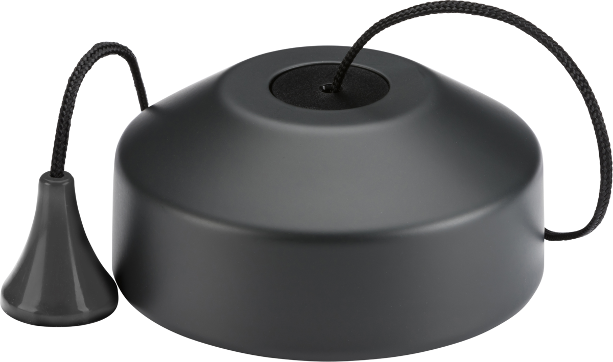 1-way 10-150W Trailing Edge Pull Cord Dimmer Switch - Anthracite by ML Accessories