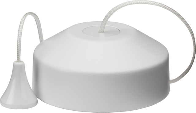 1-way 10-150W Trailing Edge Pull Cord Dimmer Switch - Matt White