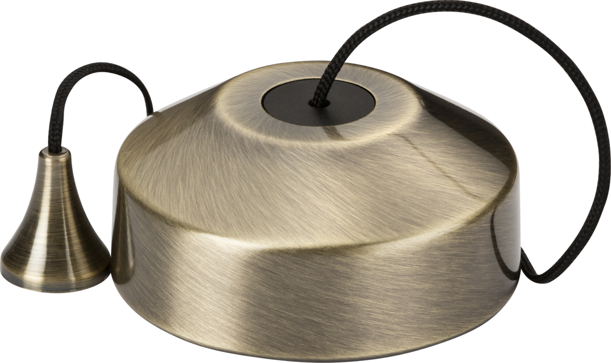 1-way 10-150W Trailing Edge Pull Cord Dimmer Switch - Antique Brass