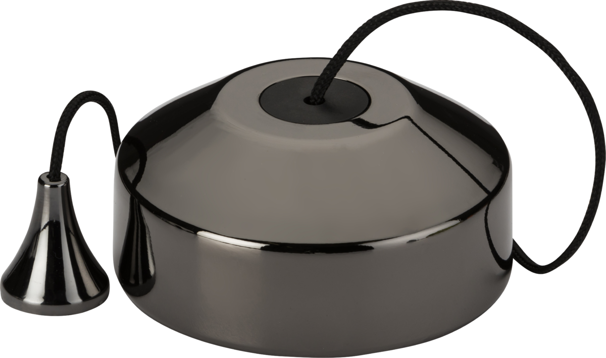 1-way 10-150W (5-100W LED) Trailing Edge Pull Cord Dimmer Switch - Black Nickel