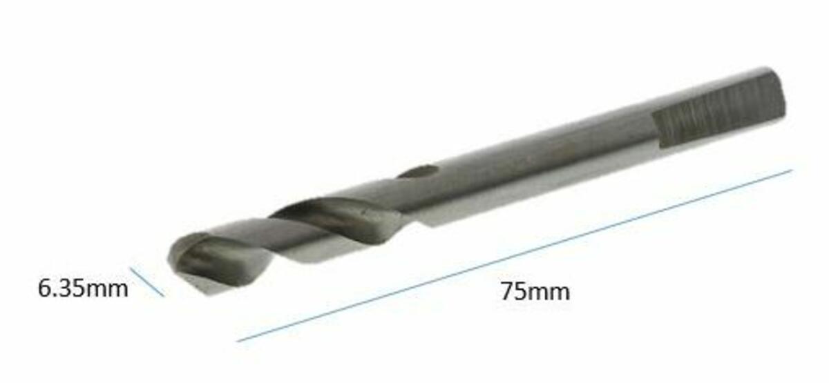 Knightsbridge Arbor Drill Bits - 6.35mm x 75mm