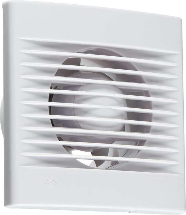 100mm/4 Inch Extractor Fan with Overrun Timer - White