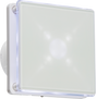 100mm/4 inch LED Backlit Extractor Fan with Overrun Timer - White
