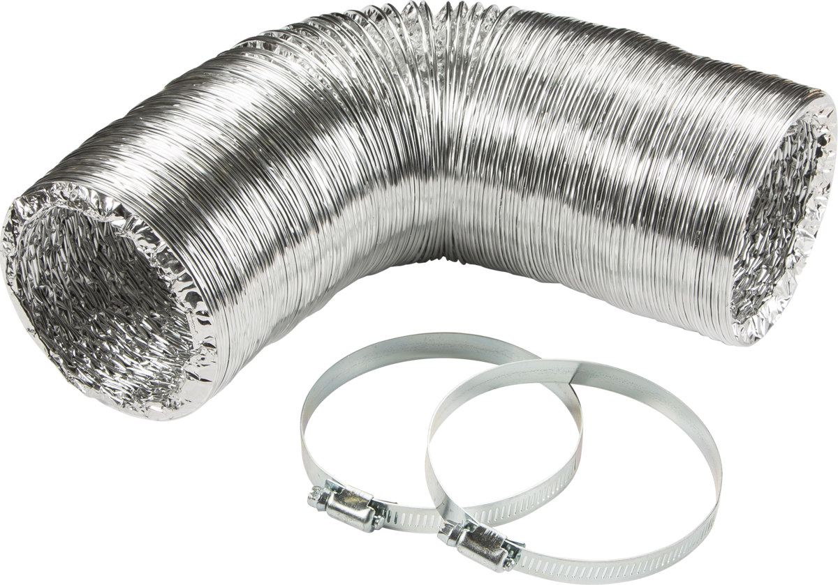 100mm Aluminium Ducting Kit with Jubilee clips