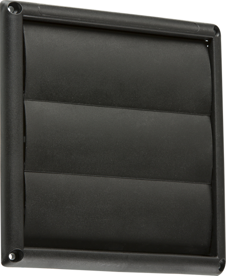 100mm Gravity Shutter - Black, Ideal for Ventilation