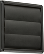100mm Gravity Shutter - Black, Ideal for Ventilation