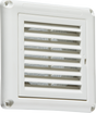 100mm Extractor Fan Grille with Fly Screen - White