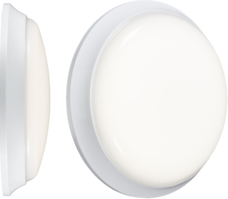 230V IP54 14W LED Bulkhead with Sensor - Cool White