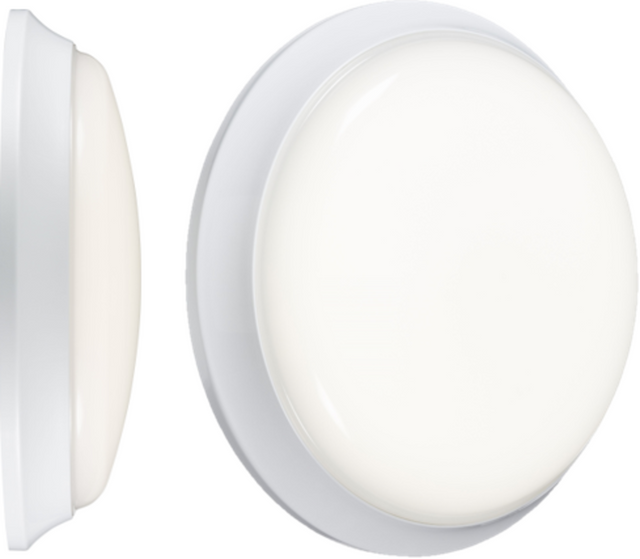 230V IP54 14W LED Bulkhead with Sensor - Cool White