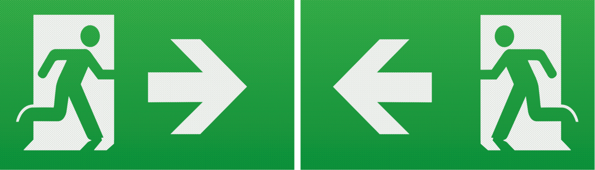 Running Man Legend Kit of 2 with Left/Right Facing Arrow
